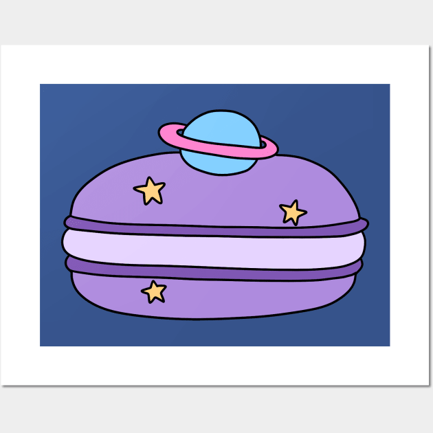 Saturn Macaroon Wall Art by saradaboru